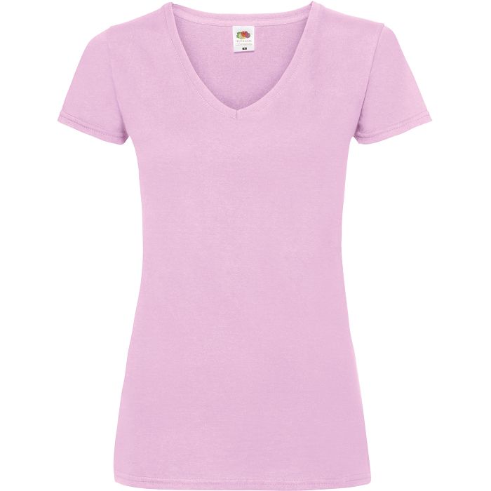  T-shirt femme col v Valueweight (61-398-0)