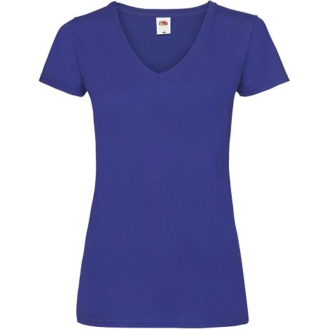 T-shirt femme col v Valueweight (61-398-0)