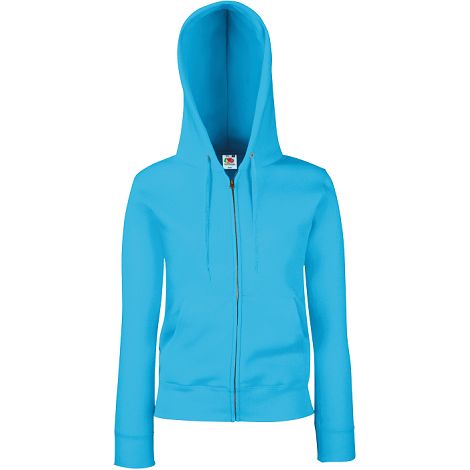  Sweat-shirt femme zippé capuche Premium (62-118-0)