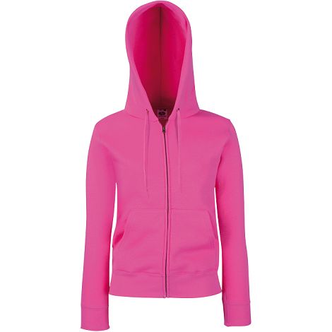  Sweat-shirt femme zippé capuche Premium (62-118-0)