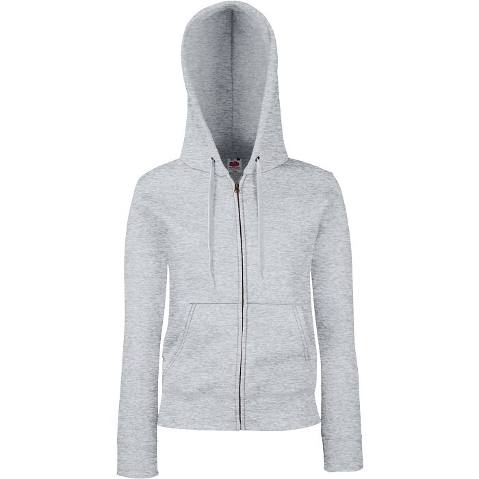  Sweat-shirt femme zippé capuche Premium (62-118-0)