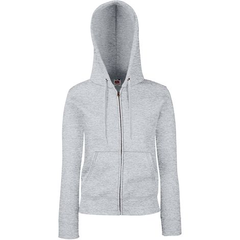  Sweat-shirt femme zippé capuche Premium (62-118-0)