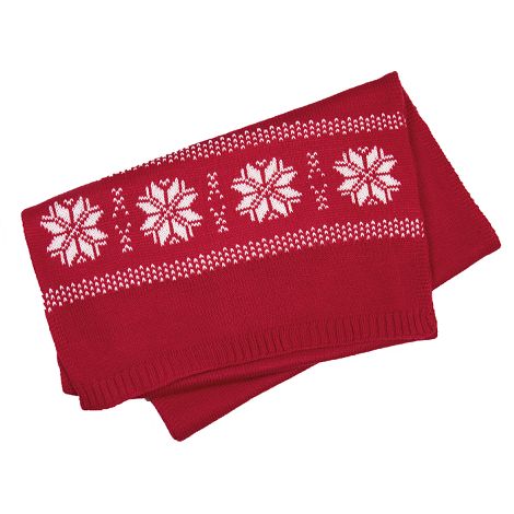  Echarpe de Noël tricotée motif étoiles
