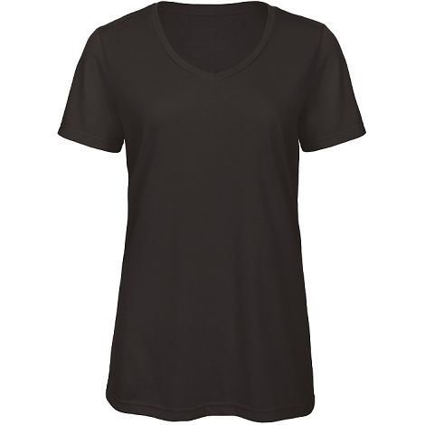  T-shirt Triblend col V Femme