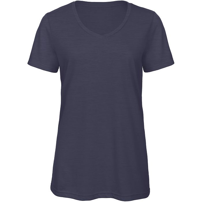  T-shirt Triblend col V Femme