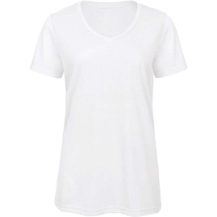  T-shirt Triblend col V Femme