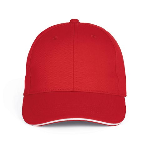  Casquette Baseball avec sandwich - 6 panneaux