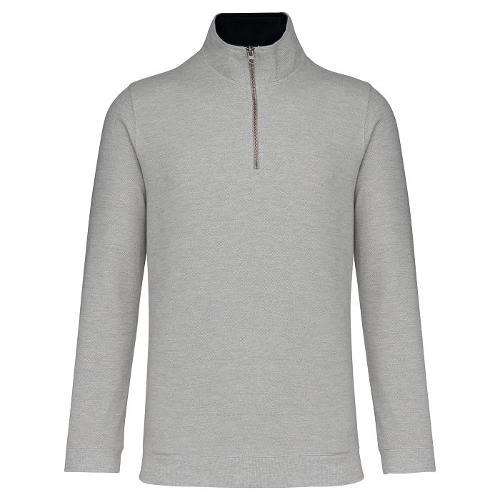  Trucker > sweat-shirt piqué col zippé homme