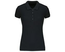 Polo piqué Bio manches courtes femme