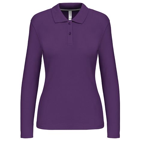  Polo manches longues femme