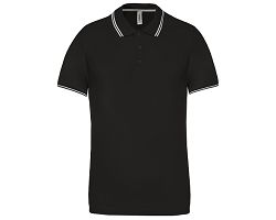 Polo maille piquée manches courtes homme