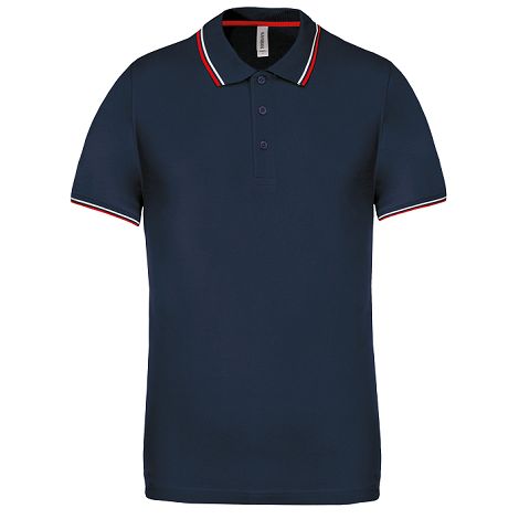  Polo maille piquée manches courtes homme