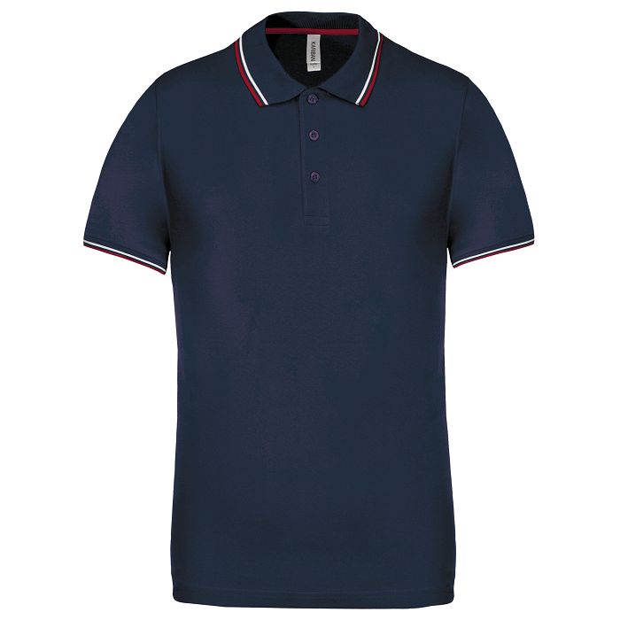  Polo maille piquée manches courtes homme