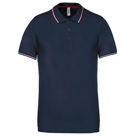  Polo maille piquée manches courtes homme