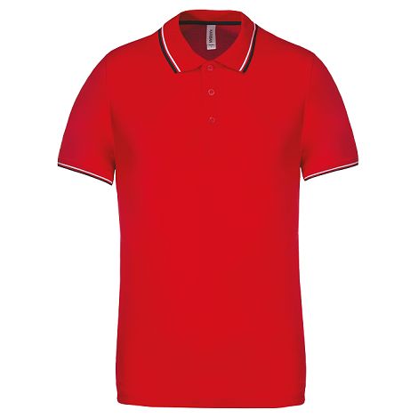  Polo maille piquée manches courtes homme