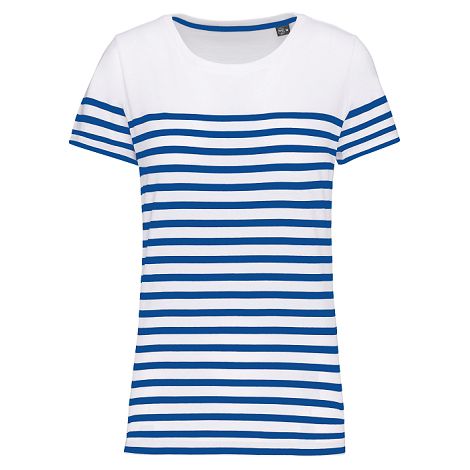  T-shirt marin col rond Bio femme