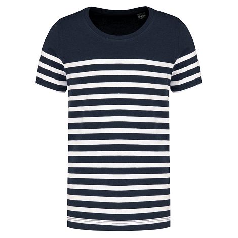  T-shirt marin col rond Bio enfant