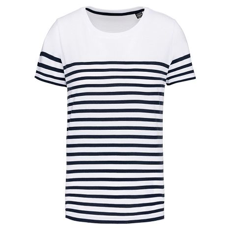  T-shirt marin col rond Bio enfant