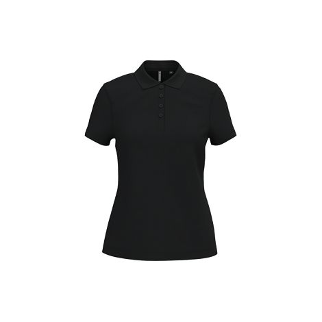Polo piqué manches courtes femme