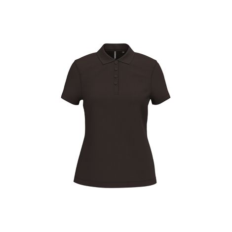 Polo piqué manches courtes femme