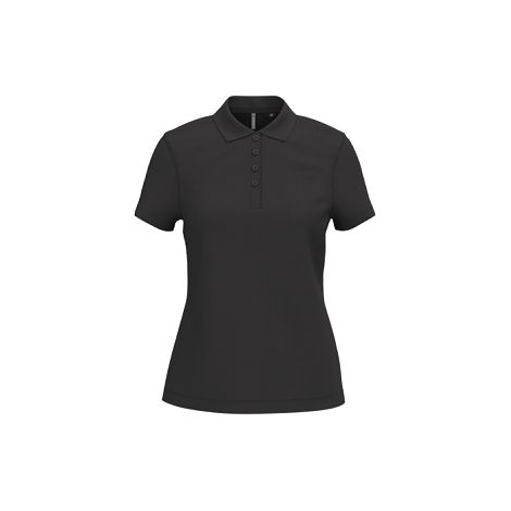 Polo piqué manches courtes femme