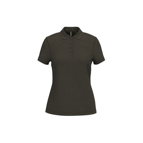 Polo piqué manches courtes femme