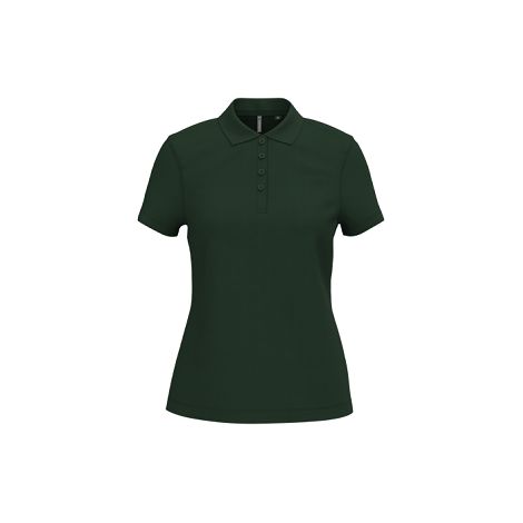 Polo piqué manches courtes femme