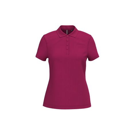 Polo piqué manches courtes femme