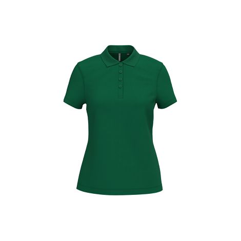 Polo piqué manches courtes femme