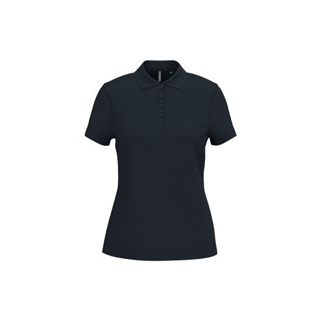 Polo piqué manches courtes femme