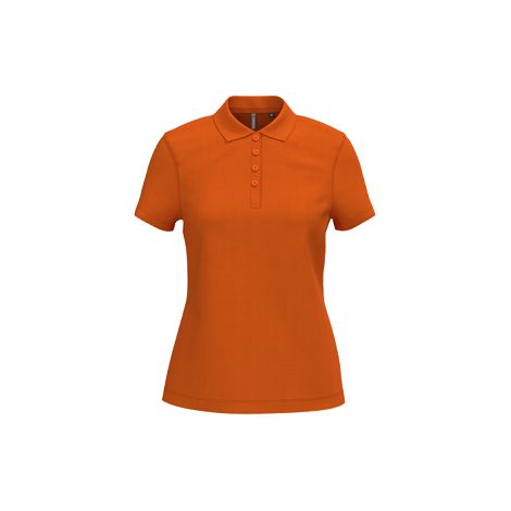 Polo piqué manches courtes femme