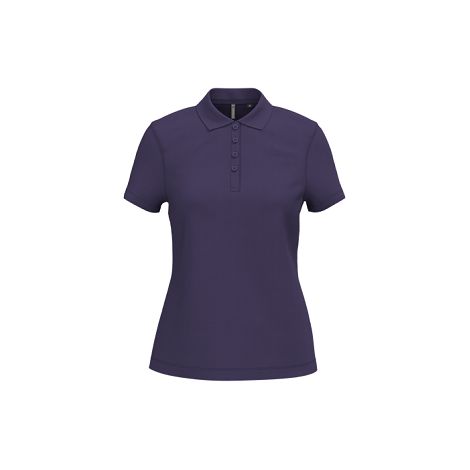 Polo piqué manches courtes femme