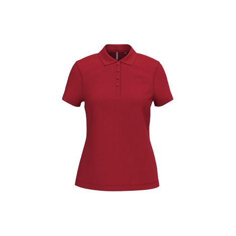 Polo piqué manches courtes femme