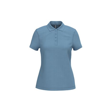 Polo piqué manches courtes femme