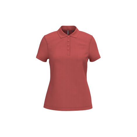 Polo piqué manches courtes femme