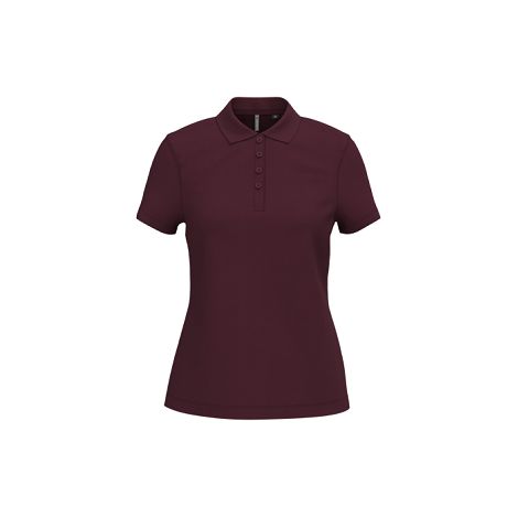 Polo piqué manches courtes femme