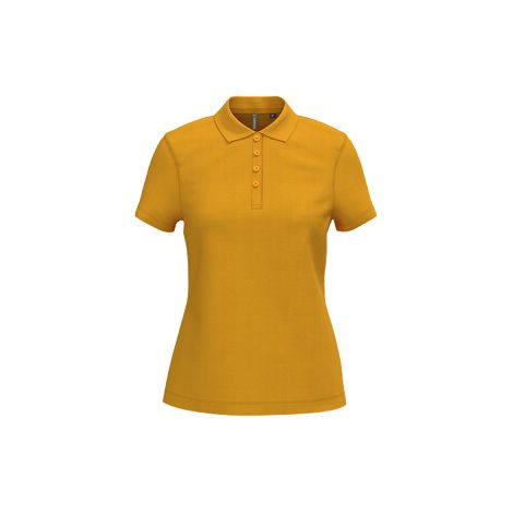 Polo piqué manches courtes femme