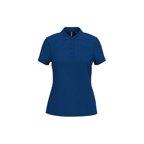 Polo piqué manches courtes femme