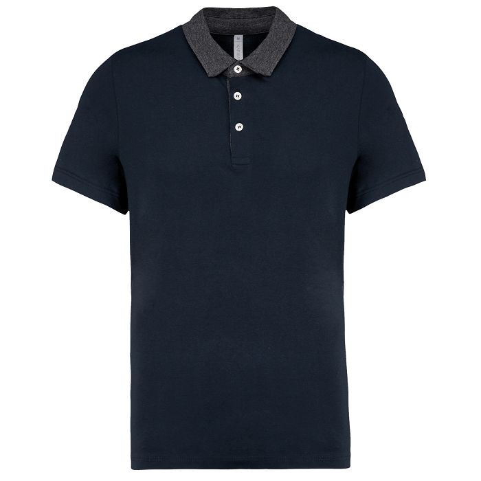  Polo jersey bicolore homme