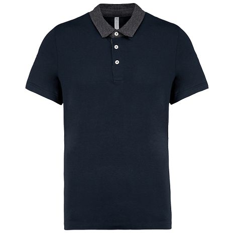  Polo jersey bicolore homme