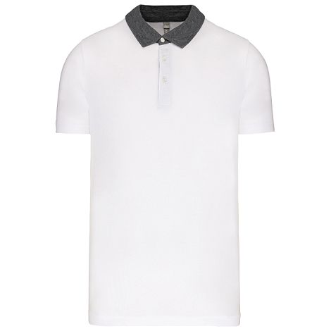  Polo jersey bicolore homme