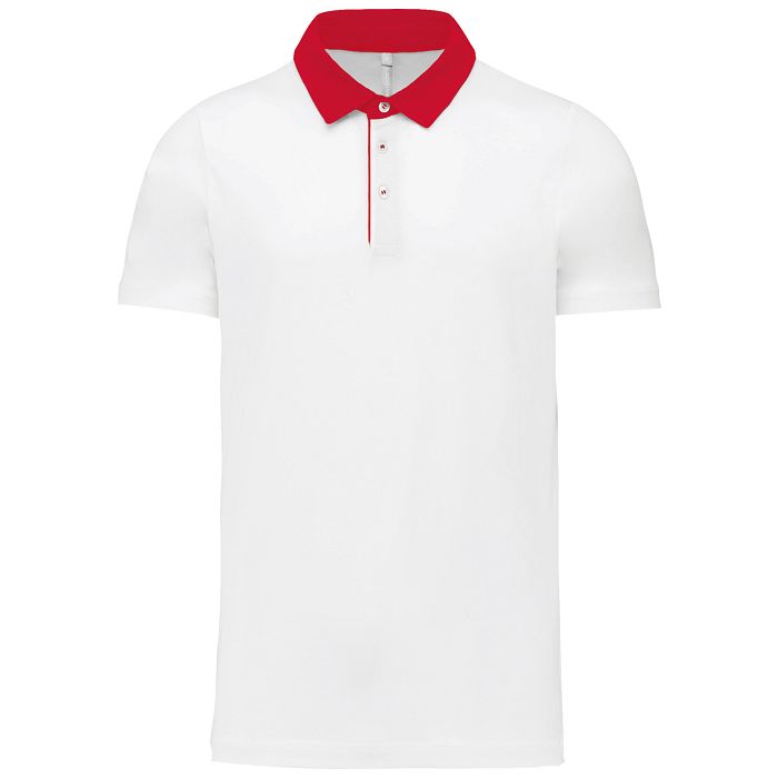  Polo jersey bicolore homme