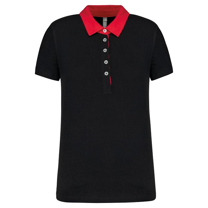  Polo jersey bicolore femme