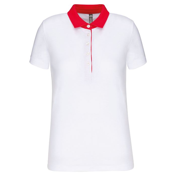  Polo jersey bicolore femme