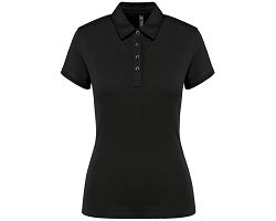 Polo jersey manches courtes femme