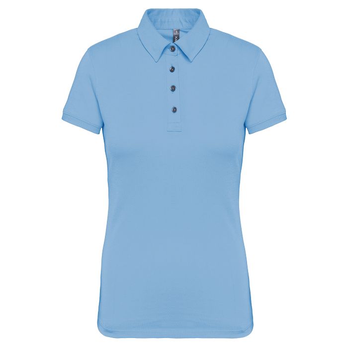  Polo jersey manches courtes femme