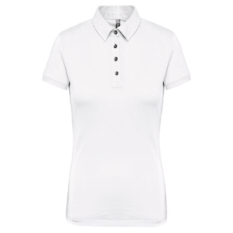  Polo jersey manches courtes femme