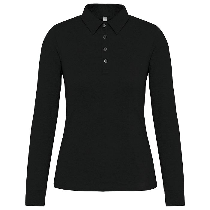 Polo jersey manches longues femme