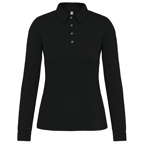  Polo jersey manches longues femme