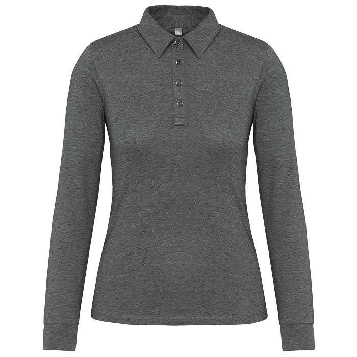  Polo jersey manches longues femme